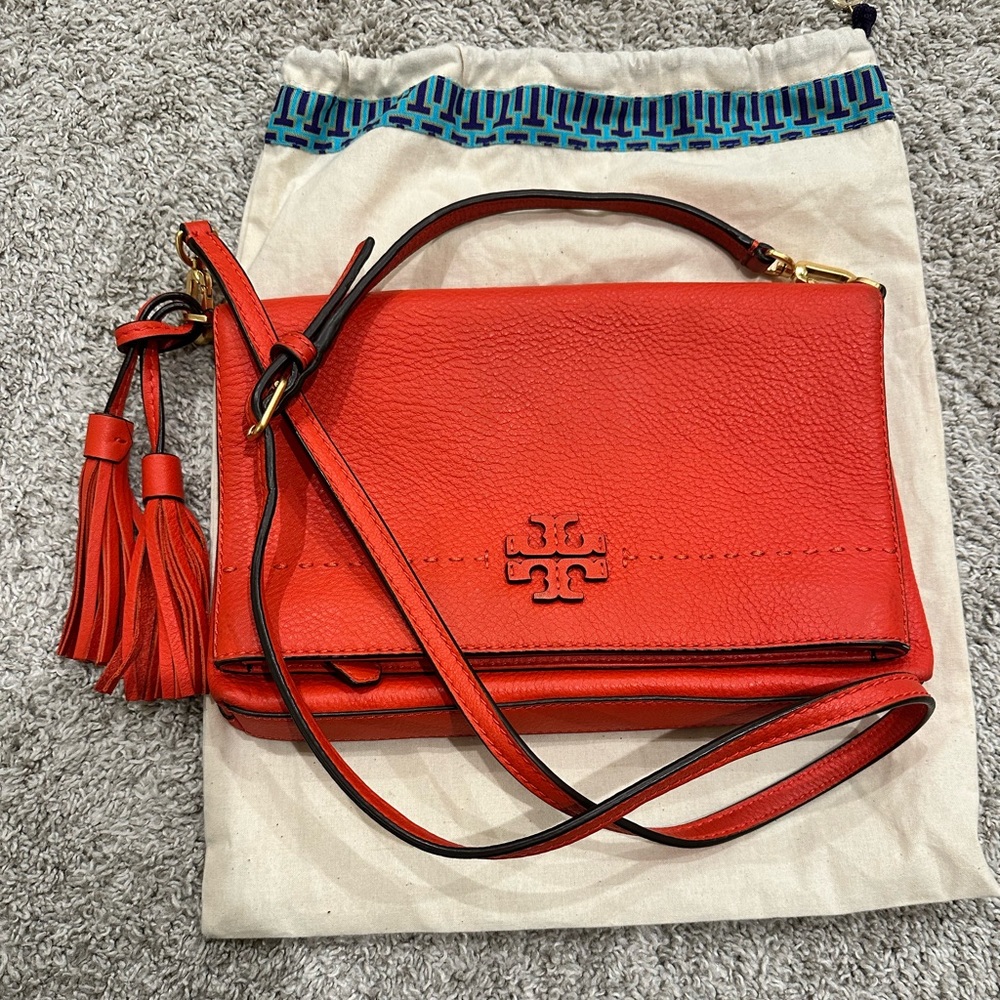 Red Tory Burch cross body